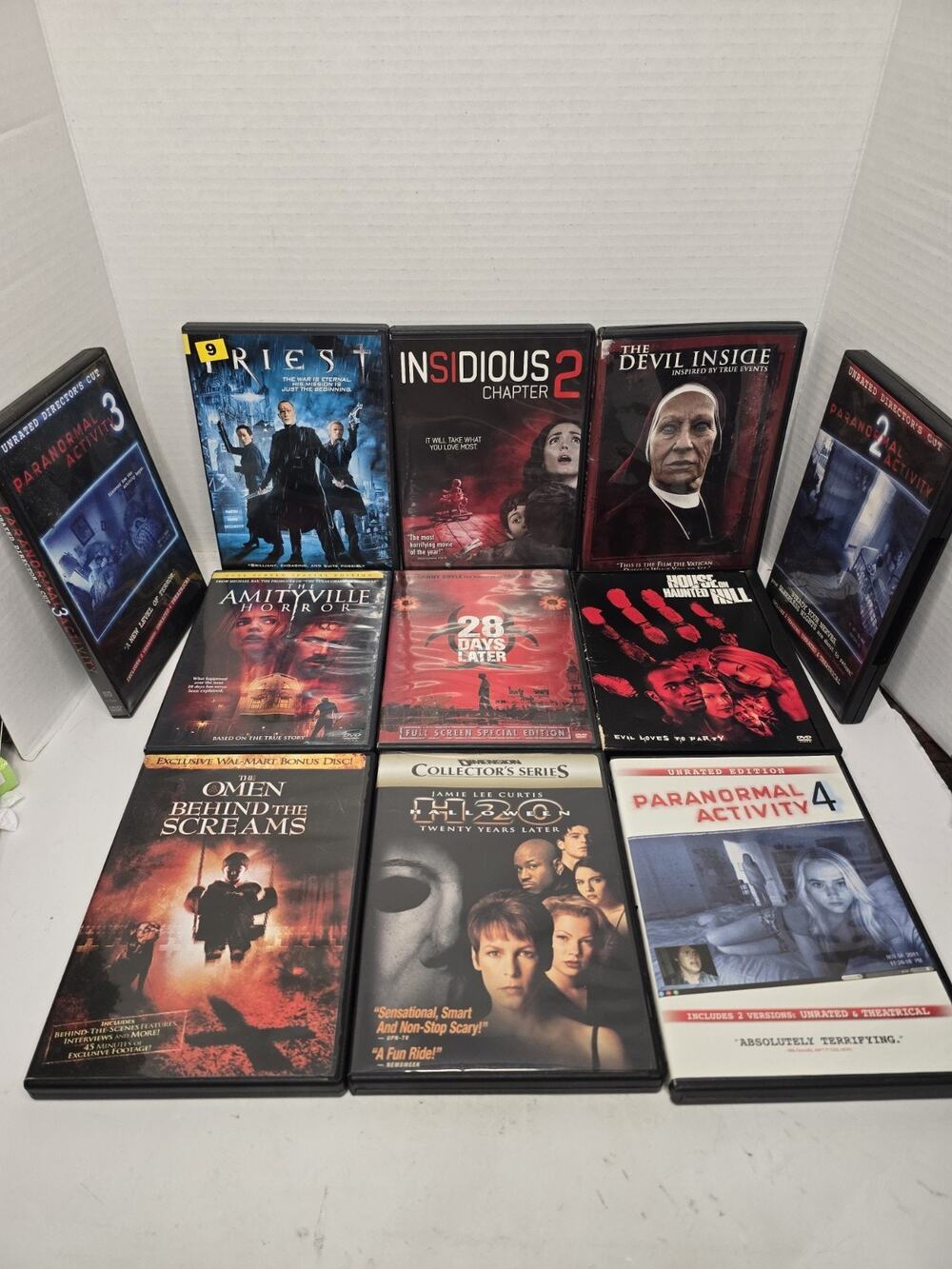 Horror DVD Lot 11 DVD's Movies Insidious Paranormal Amityville Halloween Hill